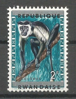 Rwanda COB 58 Erreur Variété Surcharge "République Rwandaise" Déplacée MNH / ** 1964 Variety Error - Unused Stamps