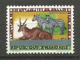 Rwanda COB 61 Erreur Variété Surcharge Argent Déplacée MNH / ** 1964 Variety Error - Ungebraucht