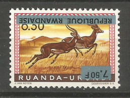 Rwanda COB 62 Erreur Variété Surcharges Renversées MNH / ** 1964 Variety Error - Unused Stamps