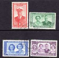 BASUTOLAND - 1947 ROYAL VISIT SET (4V) FINE USED SG 32-35 - 1933-1964 Crown Colony