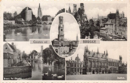 BELGIQUE - Bruges - Minnewater - Beffroi De Bruges - Quai Du Rosaire - Basilique Du Saint-Sang - Carte Postale Ancienne - Brugge