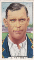 Patsy Hendron England Cricket & Man City Footballer - Sporting Personalities 1936 - Gallaher Cigarette Card - - Gallaher