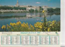 Calendrier-Almanach Des P.T.T 1985 Bourg Saint Audeol-Ingrandes-OLLER Département AIN-01-Référence 441 - Grand Format : 1981-90