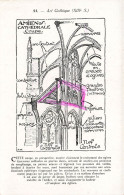 BÂTIMENTS & ARCHITECTURE - Art Gothique - Amiens - Cathédrale - Coupe - Carte Postale Ancienne - Iglesias Y Catedrales