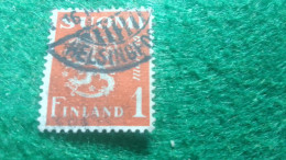 FİNLANDİYA--1930--40            LION          1    MK       DAMGALI - Usati