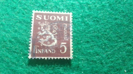 FİNLANDİYA--1930--40            LION          5    MK       DAMGALI - Usati