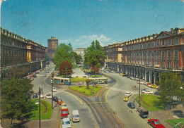 CARTOLINA  TORINO,PIEMONTE-PIAZZA STATUTO-STORIA,MEMORIA,CULTURA,RELIGIONE,IMPERO ROMANO,BELLA ITALIA,VIAGGIATA 1973 - Places