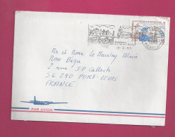 Lettre De1993 Pour La France - YT N° 570 - Seul Sur Lettre - Flamme Renaissance De L'île Aux Marins - Brieven En Documenten