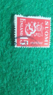 FİNLANDİYA--1940--50            LION          15    MK       DAMGALI - Usati