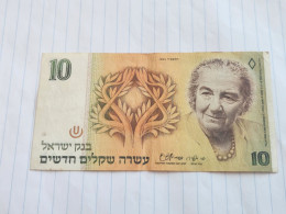 Israel-10 NEW SHEQELIM-GOLDA MEIR-(1985)(527)(MENDELBAUM/SHAPIRA)-(9036883962)-USED-bank Note - Israël