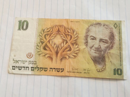 Israel-10 NEW SHEQELIM-GOLDA MEIR-(1987)(528)(LORINCZ/BRUNO)-(0424137888)-USED-bank Note - Israël