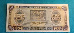 CROAZIA 1000 KUNA 1943 - Croatia