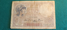 FRANCIA 5 FRANCS 1939 - 5 F 1917-1940 ''Violet''