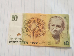 Israel-10 NEW SHEQELIM-GOLDA MEIR-(1987)(536)(LORINCZ/BRUNO)-(0705061242)-XXF-bank Note - Israele