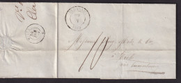 324/40 --  Lettre De CLERVAUX 1849 Vers EICH Via Transit WILTZ Au Verso - Signée Thilges - ...-1852 Prefilatelia