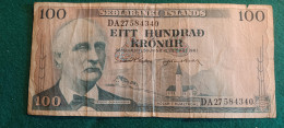 ISLANDA 100 KRONUR 1961 - IJsland