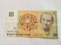 Israel-10 NEW SHEQELIM-GOLDA MEIR-(1987)(538)(LORINCZ/BRUNO)-(0767432727)-XXF-bank Note - Israël