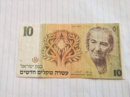 Israel-10 NEW SHEQELIM-GOLDA MEIR-(1987)(539)(LORINCZ/BRUNO)-(0788955174)-XXF-bank Note - Israël