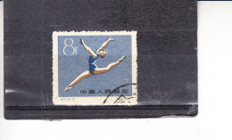 CINA  1959  -  Yvert  1265° - Ginnastica - Used Stamps