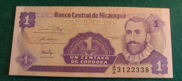 NICARAGUA 1 CENTAVOS 1991 - Nicaragua