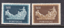 PORTUGAL - 1954 - YVERT 805/806 - Secretaria Estado Asuntos Financieros - MH - Neufs