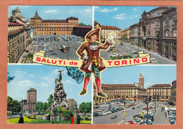 TORINO - PIEMONTE - MULTIVUES - ECRITE - Panoramische Zichten, Meerdere Zichten