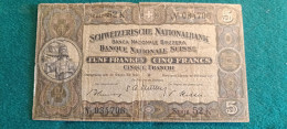 SVIZZERA 5 FRANCS 1951 - Suisse