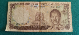 TANZANIA 5 CHILLINGS 1966 - Tanzanie