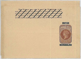 30096 - British BECHUANALAND: POSTAL STATIONERY - NEWSPAPER WRAPPER : H & G #3 - 1885-1895 Kronenkolonie