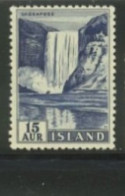 ISLAND -  1954, SKOGAFOSS FALLS STAMP,  UMM (**). - Ungebraucht