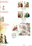 A52113)China FDC 4581 - 4584 + Bl 202 - 2010-2019