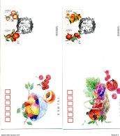 A52117)China FDC 4589 - 4592, Obst - 2010-2019