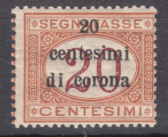 Italy Occupation In WWI - Trento & Trieste 1919 Segnatasse Sassone#3 Mint Hinged - Trentin & Trieste