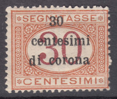 Italy Occupation In WWI - Trento & Trieste 1919 Segnatasse Sassone#4 Mint Hinged - Trentino & Triest