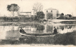 Lunel * Le Moulin De Vandran * Minoterie * Villageois Barque Bateau * 1907 - Lunel