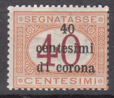 Italy Occupation In WWI - Trento & Trieste 1919 Segnatasse Sassone#5 Mint Hinged - Trento & Trieste