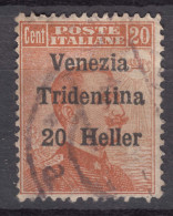 Italy Trento, Trentino, Venezia Tridentina 1918 Sassone#30 Used - Trente