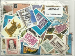 Lot De 300 Timbres Des Ameriques - Mezclas (max 999 Sellos)