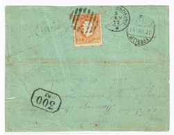 Portugal, 1877, # 42 Dent. 12 3/4, Frente De Carta - Brieven En Documenten