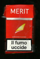 Tabacco Pacchetto Di Sigarette Italia %- Merit Summer Edition Da 20 Pezzi - ( Vuoto )  Non Perfetto Con Segni Di Piegatu - Estuches Para Cigarrillos (vacios)