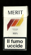 Tabacco Pacchetto Di Sigarette Italia - Merit 1 110'S Da 20 Pezzi ( Vuoto ) - Empty Cigarettes Boxes