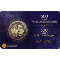 BELGIQUE - 2 EURO 2021 - CHARLES V - Coincard - BU - Belgique