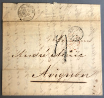 Suisse, Cachet D'entrée SUISSE - ST LOUIS AMB D 20.8.1862 Sur Lettre - (W1112) - Marcofilie