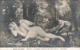 ARTS - Salons De Paris - L'Amour Endormi, Par Rita Potron - Carte Postale Ancienne - Autres & Non Classés