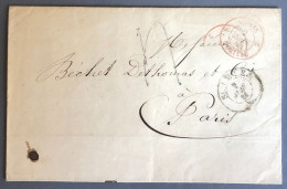 Suisse, Cachet D'entrée SUISSE 2 MORTEAU 2 - 2.6.1854 Sur Lettre - (W1129) - Marcophilie