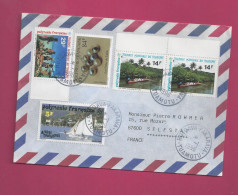 Lettre De 1996 Pour La France - YT N° 403, 440 En Paire BDF, 478 Et 480C - Rare Oblitération - Storia Postale