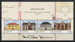 Bertil Skov Jørgensen. Denmark 2023. Architecture. Michel Souvenir Sheet MNH. Signed. - Blocs-feuillets