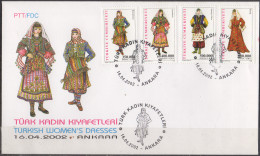 TURQUIE - Costumes 2002 FDC - FDC