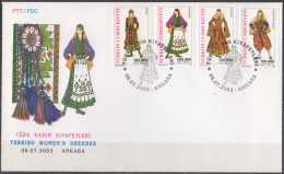 TURQUIE - Costumes 2003 FDC - FDC