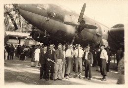 Aviation * Avion à Paris Sept. 1945 * Aéroport Aviateur * Photo Ancienne 8.6x6cm - Autres & Non Classés